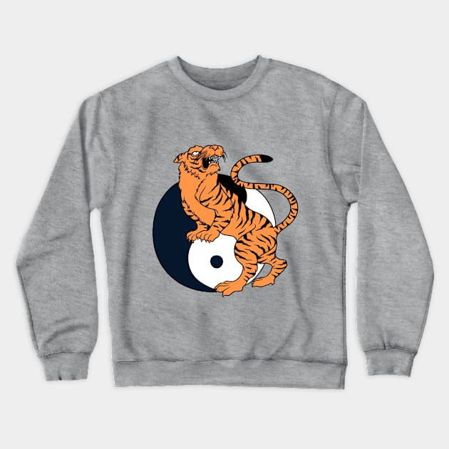 Tiger YinYang Crewneck Sweatshirt by Verboten